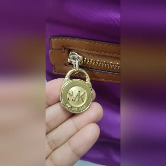 Michael Kors Nylon And Leather Crossbody Purse - Picture 4 of 15